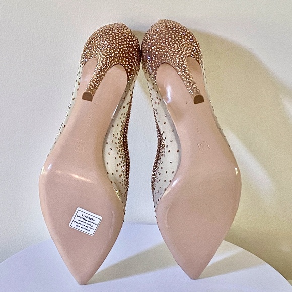 Gianvito Rossi 4500 Crystal Embellished organza silk Rania Pumps/Heels105 US9 - Picture 3 of 12